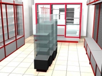 дизайн проект магазина - островные витрины